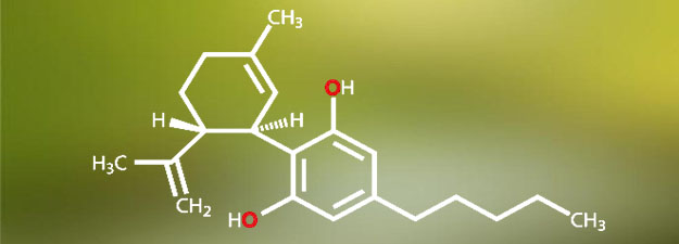 Cannabidiol (a major constituent of the Cannabis plant) structur