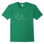 Men's CBD - Cannabidiol Molecule T-Shirt XL Kelly Green
