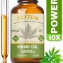 5000MG Hemp Oil for Pain,Anxiety & Stress Relief -Hemp Oil Drops Help with Sleep, Skin, Hair, Mood