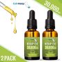 (2 Pack) Pure Organic Hemp Oil Extract 60000mg for Anxiety Relief Stress Relief & Pain Relief- All Natural Hemp Drops Ingestible & Topical Use - Vegan - Non-GMO - Plant Based-Peppermint