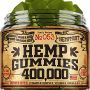 HEMPMONT Hemp Extract Gummies 400,000 - Natural Calm & Mood Hemp Oil Gummies - Made in USA - Anxiety & Stress Relief - Hemp Supplement - Rich in Omega 3-6-9 - Effective Sleep Improvement - 100 Gummies