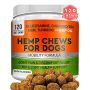 GOODGROWLIES Hemp Hip & Joint Supplement for Dogs Glucosamine, Chondroitin, MSM, Turmeric, Hemp Seed Oil & Hemp Protein for Joint Pain Relief & Mobility 120 Soft Chews