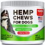 All-Natural Hemp Chews + Glucosamine for Dogs - Advanced Hip & Joint Supplement w/Hemp Oil Turmeric MSM Chondroitin + Hemp Protein to Improve Mobility - Joint Pain Relief Made in USA - Duck Flavor