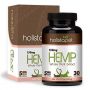 HolistaPet Hemp Capsules for Pets - 150mg, 300mg, and 600mg - 100% Organic Hemp Extract - Supports Pain, Anxiety, and Hip & Joint Care - Made in The U.S.A. (150MG)