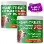 Pawfectchow Hemp + Glucosamine Treats for Dogs - Made in USA Hip & Joint Supplement w/Hemp Oil Chondroitin MSM Turmeric - Natural Pain Relief - All Breeds Sizes - 120 Soft Chews