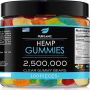 Purganic Hemp Gummies - Great for Peace & Relaxation - Natural Tasty Real Fruit Flavors - Made in USA - 2,500,000-100ct