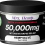 Mrs Hemp 50 000 MG Hemp Extra Strength Healing Salve Ideal for Hips Joints Neck Back Elbows Fingers Hands and Knees 100percent Natural Proudly Made in USA