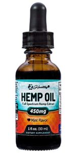 Hemp Oil for Pain & Anxiety Relief – 450mg Tincure Drops – Natural Anti Inflammatory & Joint Support | Improve Sleep Quality & Mood | Grown & Made in USA – Zero Oil THC CBD Cannabidiol