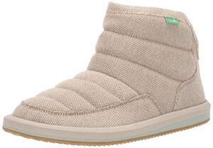 Sanuk Women’s Puff N Chill Hemp Boot, Natural, 9 M US