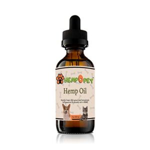 Natural Hemp Oil for Dogs & Cats| 2oz Bottle, 500mg Pure Hemp Extract| Full Spectrum Pet Supplement Drops for Relaxation Against Stress & Anxiety| Joint, Hip-Pain/Arthritis Relief