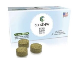 CanChew CBD Gum – 32 Pieces (10 mg CBD, 50 mg hemp oil per piece)