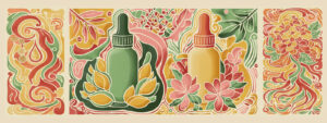 is hemp seed oil the same as CBD oil — two botanical dropper bottles